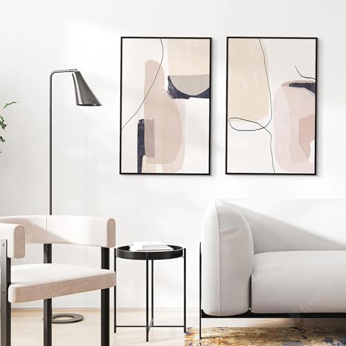 Image of upsimples 22.375 x 34 Poster Frame Black 3 Pack, Scratch-Proof Picture Frames 22.375x34 for Photo Gallery - Slide-in Strips, Horizontal or Vertical Wall Mounting