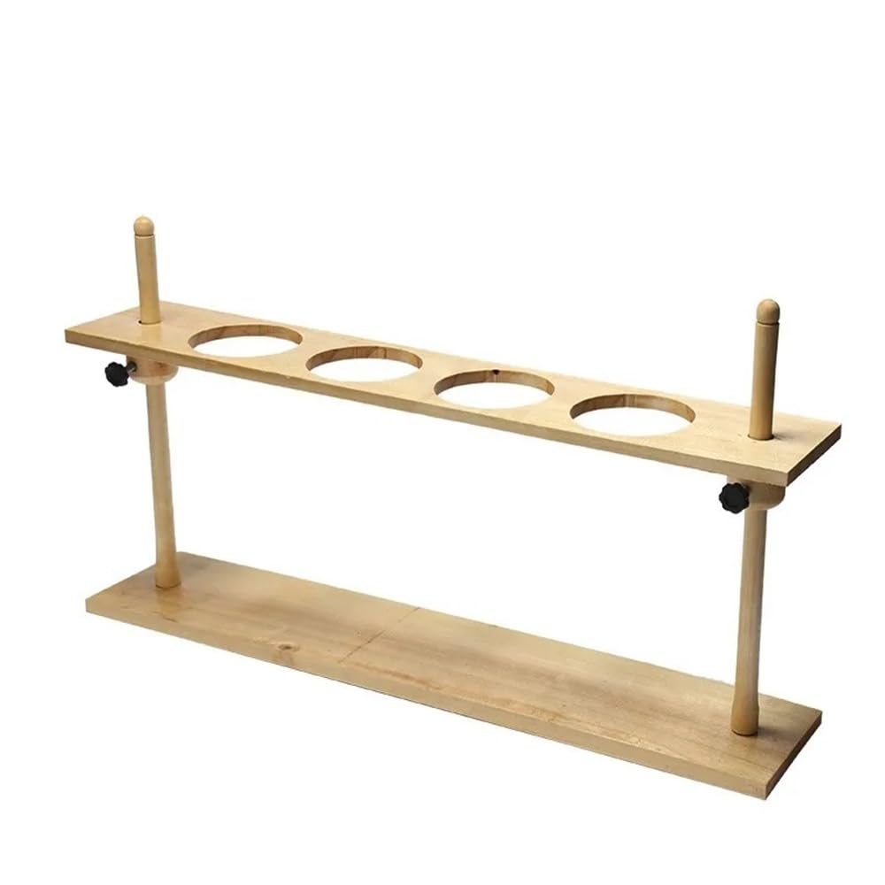 Holz-Separatory Stand Rack 4 Löcher Laborbedarf 125/250/500ml(For 125ml)