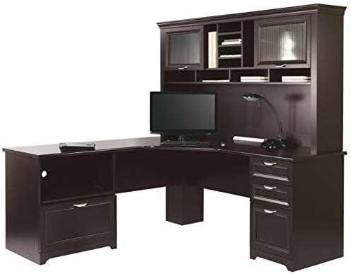 Realspace Magellan Performance 71"W L-Shaped Desk, Espresso
