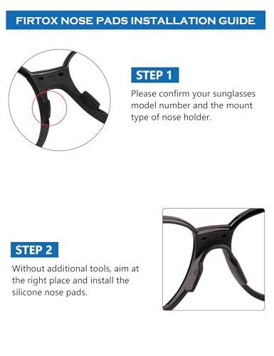 Silicone Replacement Nose Piece Nose Pads for Oakley Metalink OX8153/Coinflip OO4144/Hex Jector OX8032 Sunglasses4