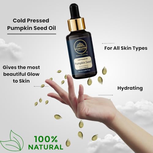 Image of 100% Pure Pumpkin Seed Oil Cold Pressed Carrier Oil for Hair, Skin 30ml