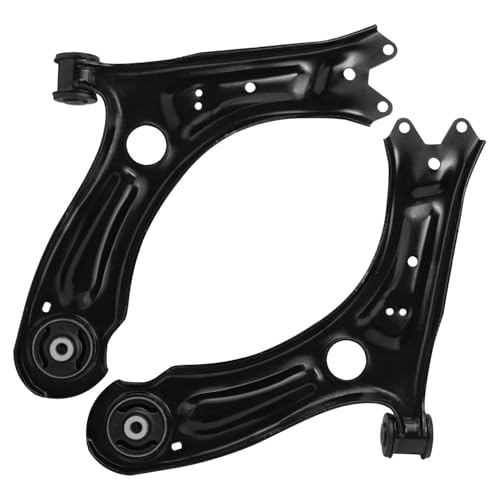 Image of Detroit Axle - 8pc Front End Control Arms Kit for 11-18 Volkswagen Jetta, 2 Lower Control Arms 4 Tie Rod Ends 2 Sway Bars 2011 2012 2013 2014 2015 2016 2017 2018 Replacement