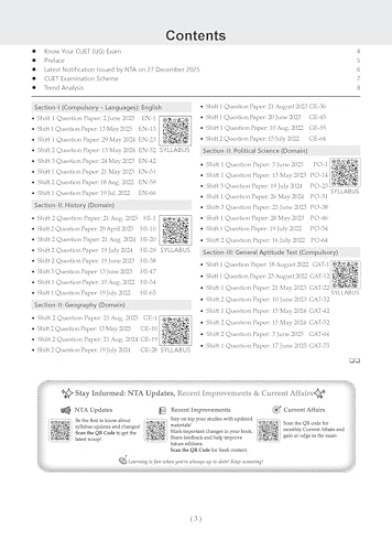Image of Oswaal NTA CUET (UG) 40 Combined Previous Years' Solved Papers (2022-25)| Humanities Stream (English, History, Geography, Political Science, General Aptitude Test) For 2026 Exam