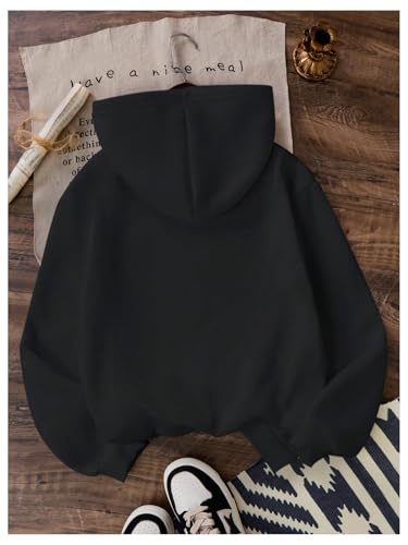 Verdusa Girl's Bow Knot Leopard Print Hoodies Long Sleeve Hooded Sweatshirt Loose Pullovers2