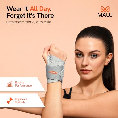 Image of Ortho Wrist Brace with Thumb Support for Pain Relief from Arthritis, Sprains, Tendonitis, and Carpal Tunnel | Wrist Support with Adjustable Strap for Men & Women | Lightweight, Breathable Stabilizing Brace-Universal Fit