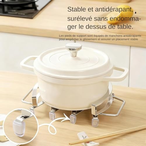 Utensilios de cocina extensibles resistentes al calor para mesas 6