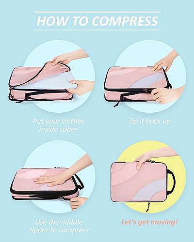 Image of BAGSMART Compression Packing Cubes for Travel