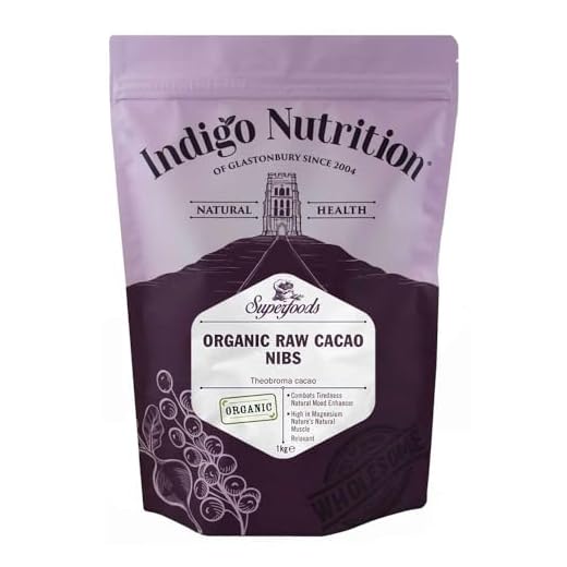 Indigo Herbs Puntas de Cacao Crudo Orgánico (Nibs) 1kg
