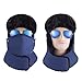 mysuntown Trapper Hat Winter Hats for Men Men with Faux Fur Neck Warmer Snow Hat with Mask