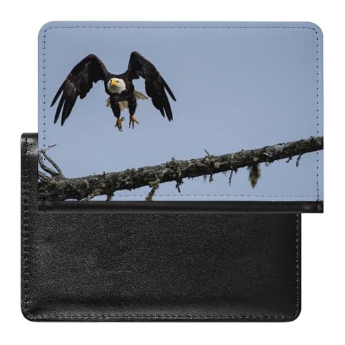 SDEGTHO Regal svartvit örn resa dokument skyddsfodral, passfodral för internationella resor och semestrar