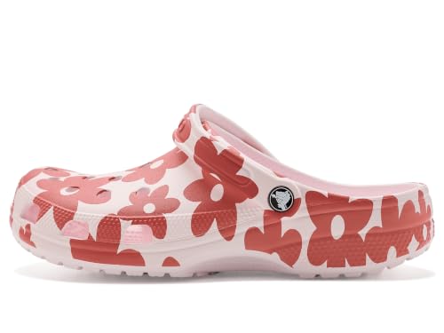 Crocs,Mixte,Classic Pop Petals Clog,Bubble Ice/Multi,39-40