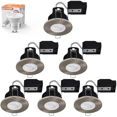 Paul Russells Dimmable LED Downlights Pack of 6 Cover