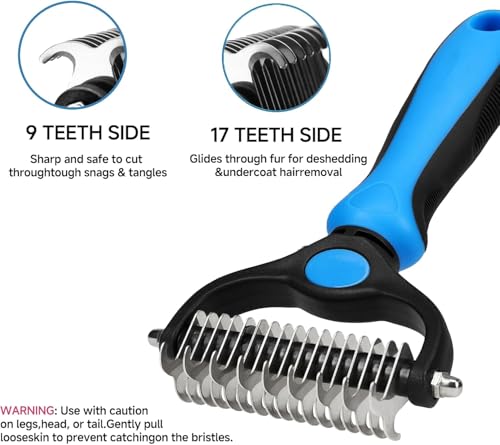 Image of NVNAN 5-in-1 Pet Grooming Kit with Deshedding Rake