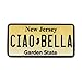 New Jersey License Plate Patch Ciao Bella Garden State Embroidered Iron On