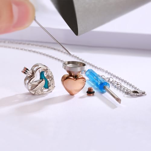 925 Sterling Silver Hummingbird Cremation Necklace for Ashes Memorial Urn Pendant Keepsake for Women Remembrance Jewelry Gift for Loss of Loved One3