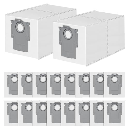 Image of 18 Pack Dust Bag for Roborock Qrevo S Pro /QV 35A /S5V /Edge 2 /Saros 10R /20 | Qrevo CurvX /Plus /Curv /2 Flow /S5A /S5X /S8 MaxV /QX Revo Vacuum Cleaner, 3.5 L Large Capacity Disposable Bags Replacement