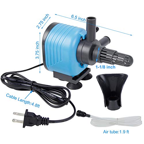 AQUANEAT 800GPH Powerhead Submersible Aquarium Water Pump Undergravel Filter Hydroponics - Thumbnail 6