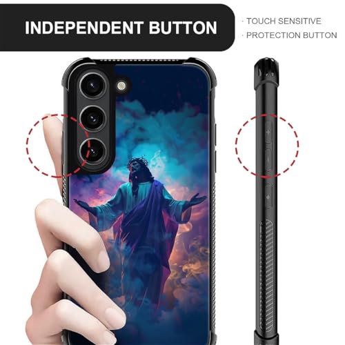 Coque Samsung S23 Plus Jésus antichoc rigide design coloré PC