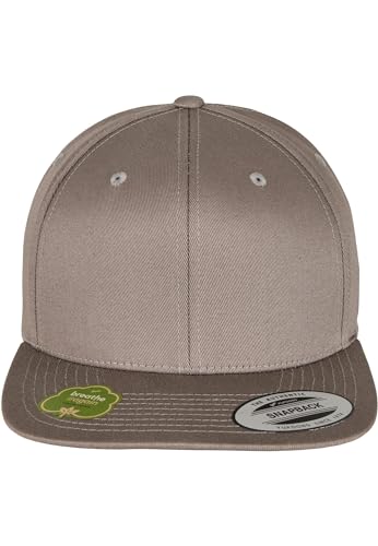 Flexfit Organic Cotton Snapback, Pale Grey, one Size