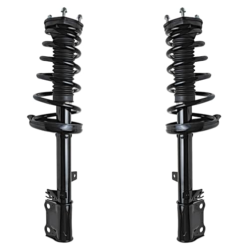 Image of Detroit Axle - FWD Rear 2pc Struts for 09-12 Toyota Venza, 2 Struts & Coil Spring Assembly 2009 2010 2011 2012 Replacement Suspension Quick Install Ready Struts Shocks Assembly
