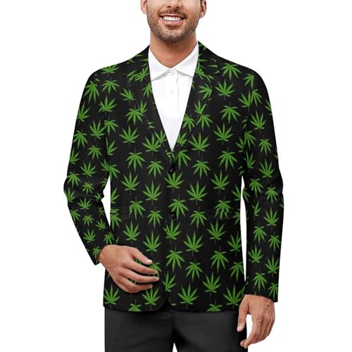 Men's Casual Blazer Two Button Sport Coat Slim Fit Holly Berries Suit Blazer Jacket