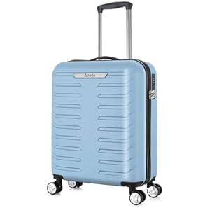 JRNEE Cabin Suitcase 55 x 40 x 20 cm Carry On Hand Luggage - ABS Hard Shell Ryanair Underseat Compatible 20 Inch Travel Bag - Lightweight, Water Resistant, TSA Lock, 360° 4-Spinner Wheels