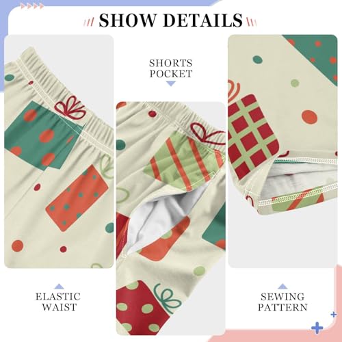 Boys' Pants Boxes Polka Dot Long Bottoms Jogger Pants Elastic Waist Trousers with Pockets S-XL4