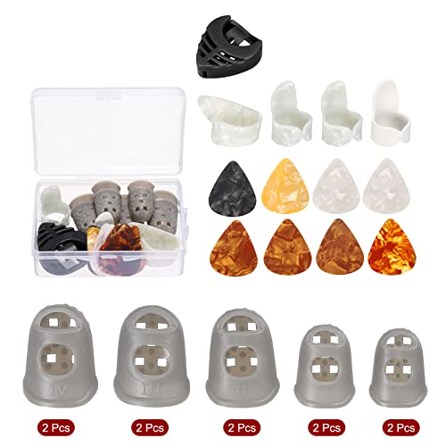 sourcing map Guitare Doigt Protecteur Ensemble L M S XS XXS Gris avec Guitare Médiator Paquet de 10 - Les Beatles, Paul McCartney, John Lennon, RIngo Starr, George Harrison sourcing map Guitare Doigt Protecteur Ensemble L M S XS XXS Gris avec Guitare Médiator Paquet de 10 – Image 4