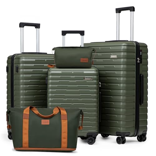 Cosbarn Luggage Sets 5 Piece Suitcases with Wheels, Suitcase Set