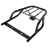 バイク キャリア スーパーカブ JA44 JA10 AA09 AA04 クロスカブ JA45 JA60 JA10 AA60用 アップフラットキャリア リアキャリア トップケースキャリア フック付け(ブラック)