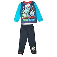 THOMAS & FRIENDS, Boys Thomas The Tank Engine Pyjamas featuring Thomas and Percy, Blue, Age 3-4 Years