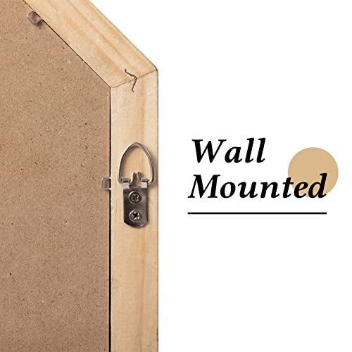 Alimorden Decorative Diamond Wall-Mounted Full Length Mirror With Wooden Frame For Farmhouse Bathroom, Living Room, Bedroom,Entryways White (12"X25.6") #TOP3