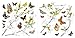 Produktbild Komar | Fenstersticker CHEERFUL | Größe 31 x 31 cm, 2 Bogen | Fensterdeko, Fensterfolie, Schmetterling, Butterfly, Blume, Zweige | 16006
