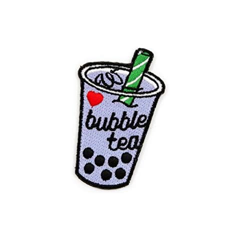 Winks For Days Bubble Tea Embroidered Iron-On Patch Cover