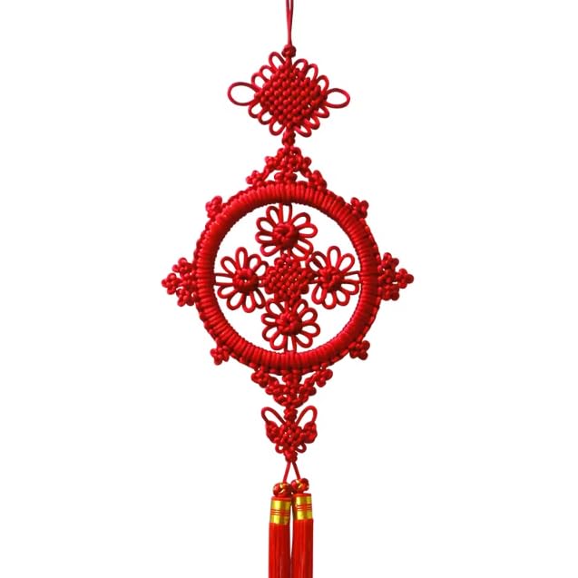 Bénédiction du Nouvel An avec ce grand nœud chinois artisanal à offrir en cadeau
