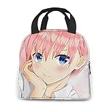 五等分の花嫁 中野 一花 ランチバッグ 弁当バッグ 保冷 保温 大容量 軽量 クーラーバッグ 防水 収納 通勤 通校 旅行 子供用 男女兼用 弁当袋 ランチベルト 弁当箱