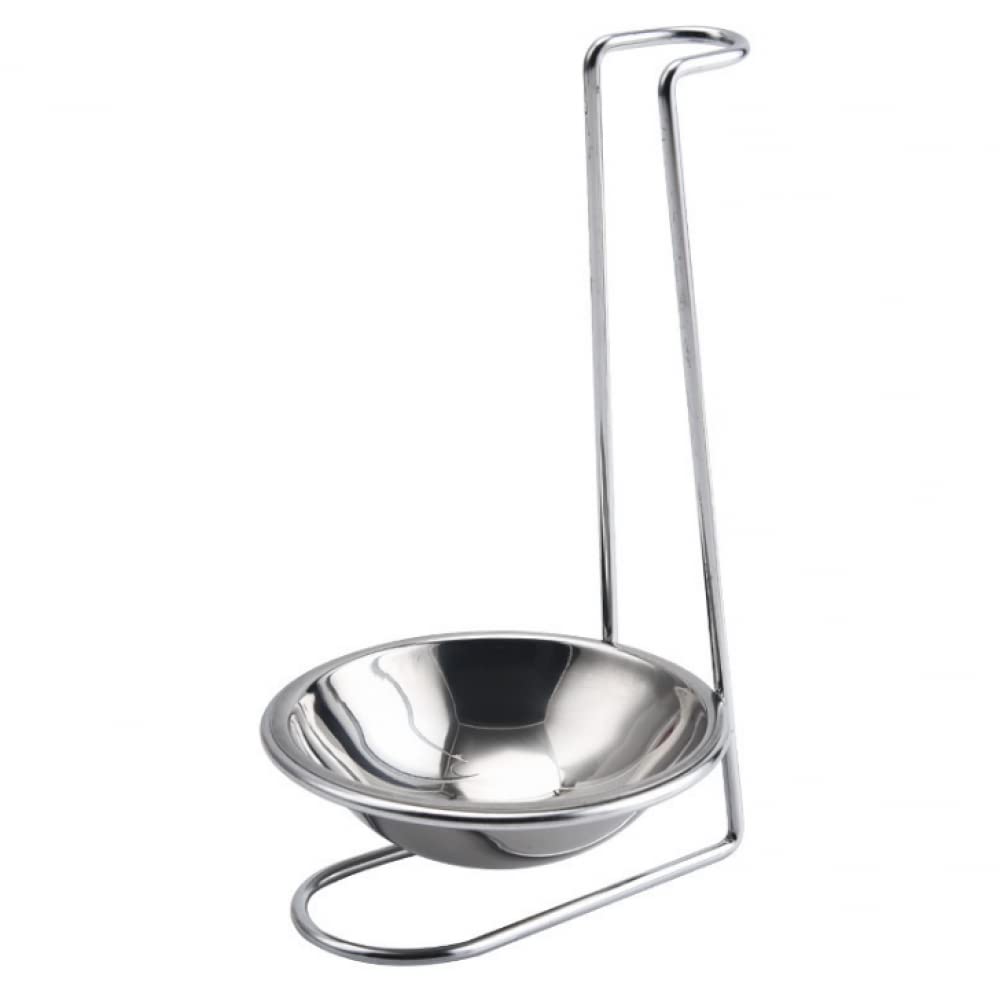 MaGiLL Essstäbchenablage, Suppenkelle, Löffelablage aus Edelstahl, Küchenutensilienablage, Silber