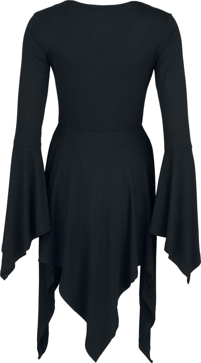 Gothicana by EMP Femme Robe mi-Longue Eternal Allure Noir