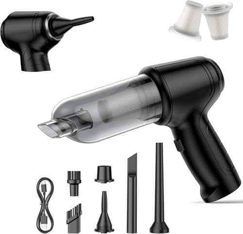 IHE Handheld Car Vacuum Cleaner Cordless 15000Pa Wet/Dry 120W High Power with Complete Accessory Kit for Cars, Pet Hair, Home & Office Black