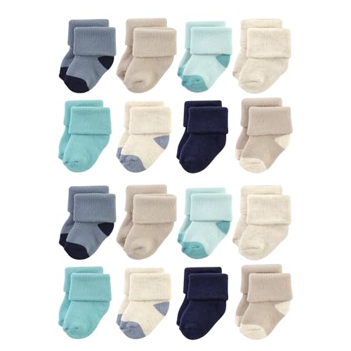 Image of Hudson Baby Unisex Baby Cotton Rich Baby Terry Socks 16-Pack