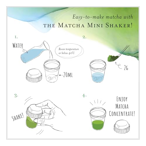 Set mini shaker Matcha japonés ceremonial 20g miniatura 2