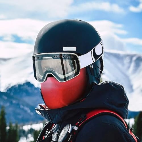 Balaclava para hombres, máscara para esquí con corazones rojos, cubreboca para invierno, protección facial para ciclismo miniatura 5