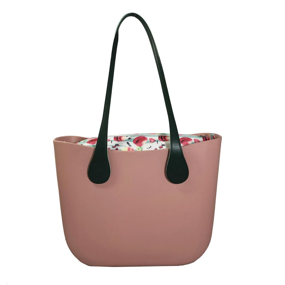 LIUXIN Bolso de Mano 3 en 1 de 85 cm con Asas + Bolso de Mano clásico + Inserto de EVA Impermeable para Playa para Mujer, Bolso de Mano Estilo Obag de Silicona