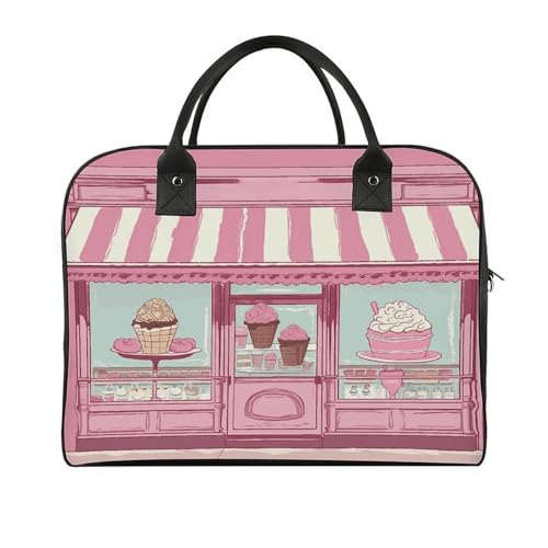 Maletín para portátil rosa con correa ajustable y asa miniatura 1