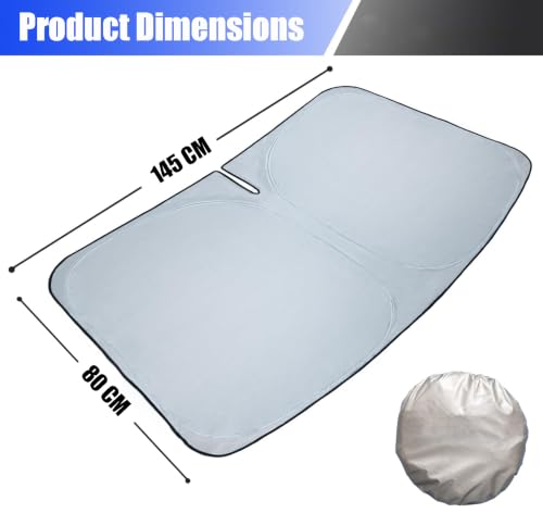 Parasol para coche delantero con protección térmica y bolsa para BMW 7
