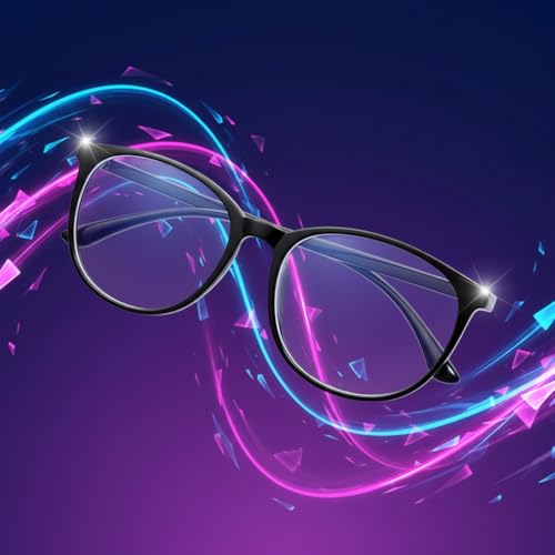 Image of Blue Black Plastic Light Glasses for Women, Blue Light Glasses, Light Blocking Glasses, Computer Reading Glasses for Women Men,Vision Blue Light Blocking Glasses Vision