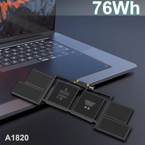 Image of A1707 Battery A1820 for Ma /Book Pro 15 inch (Late 2016, Mid 2017) Touch Bar EMC 3072 EMC 3162 MLH32 MLH42 MLW72 MLW82 MPTR2 MPTT2 MLH52 MLW92 MPTU2 MPTV2 MPTW2 MPTX2 (A1820)