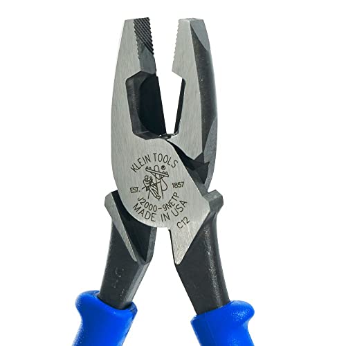 Klein Tools J2000-9Netp 9-Inch Journeyman Wire Pulling Pliers Heavy Duty Side Cutting #TOP3