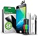 GIGA Fixxoo Set display per iPhone SE (2020) | Nero | Kit di riparazione preassemblato completo con fotocamera frontale e kit di attrezzi, schermo di ricambio | Retina LCD vetro con touch screen