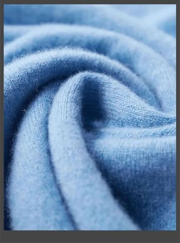 Men's Wool Sweater Solid Round Neck Knitted Pullover Top Loose Casual Long Sleeves Jumper4